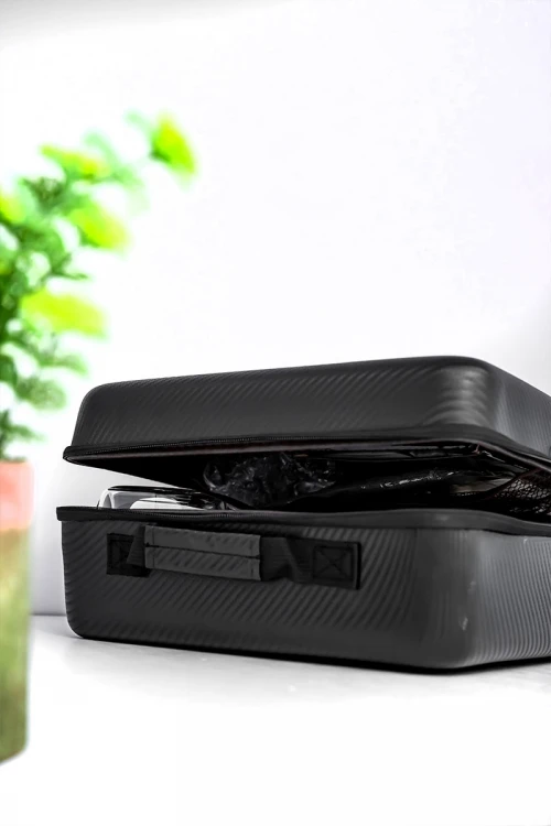 شنطة قهوة لون أسود لتحضير قهوة مقطرة v60 من 15 قطعة متكاملة