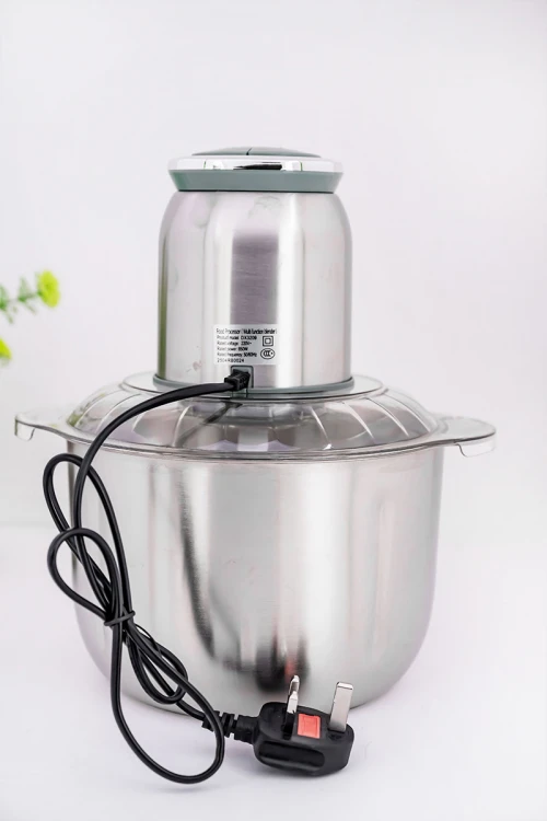 فرامة ستيل كهربائية 5 شفرات تقطيع فولاذية حادة مقاومة للصدأ و بسعة 2 لتر