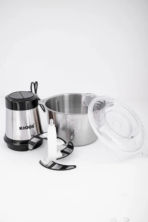 فرامة طعام كهربائية من كروس 4 شفرات تقطيع فولاذية حادة مقاومة للصدأ بقوة 300 واط