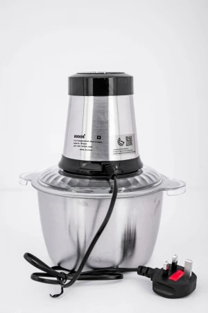 فرامة طعام كهربائية من كروس 4 شفرات تقطيع فولاذية حادة مقاومة للصدأ بقوة 300 واط