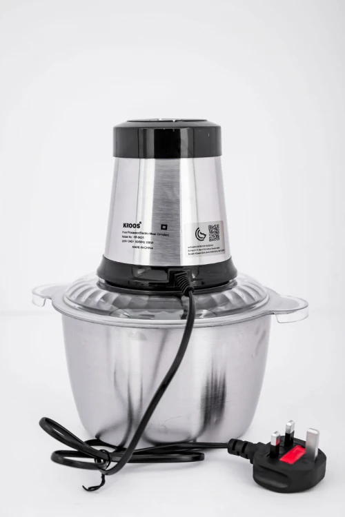 فرامة طعام كهربائية من كروس 4 شفرات تقطيع فولاذية حادة مقاومة للصدأ بقوة 300 واط