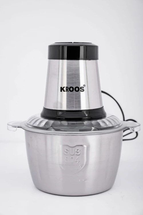 فرامة طعام كهربائية من كروس 4 شفرات تقطيع فولاذية حادة مقاومة للصدأ بقوة 300 واط