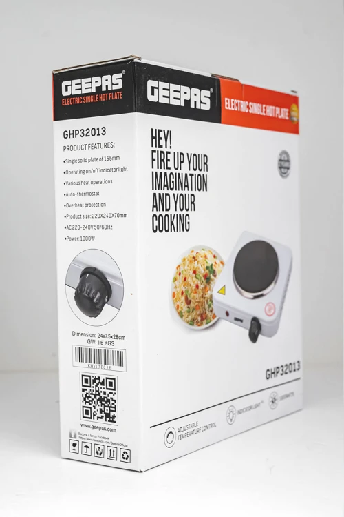 موقد كهربائي محمول مفرد بلوح صلب واحد من الحديد بقوة 1000 واط