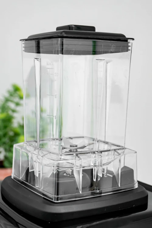 خلاط كهربائي مع مطحنة حبوب و وعاء زجاج 2 لتر بشفرات من الفولاذ المقاوم للصدأ و محرك نحاسي بقوة 6500 واط