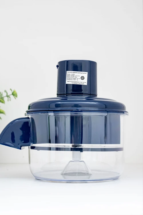 آلة تقشير و تقطيع الفواكه و الخضروات بمحرك قوي وعاء شفاف
