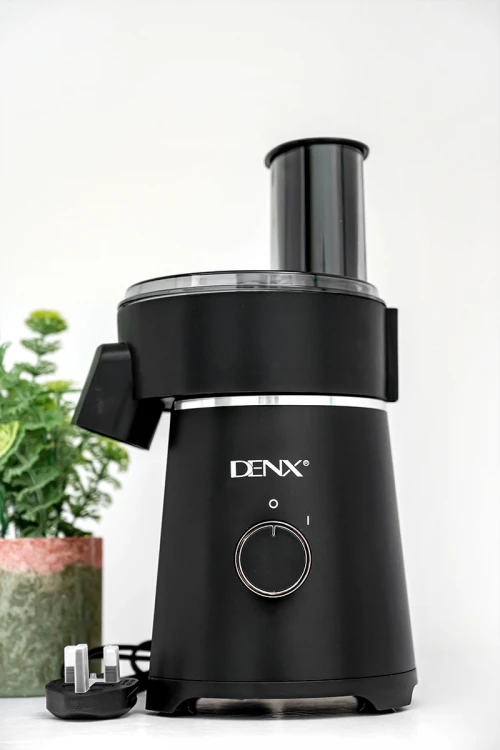 قطاعة خضار كهربائية من Denx لون أسود متعددة الوظائف بشفرات من الفولاذ المقاوم للصدأ بقوة 200 واط