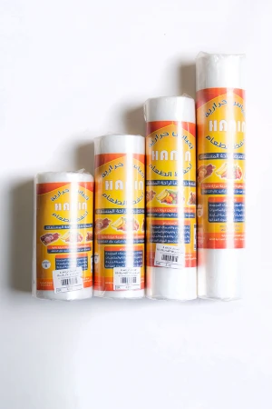 كيس حراري شفاف رول مقاس 12 لحفظ وتخزين الأطعمة المختلفة 