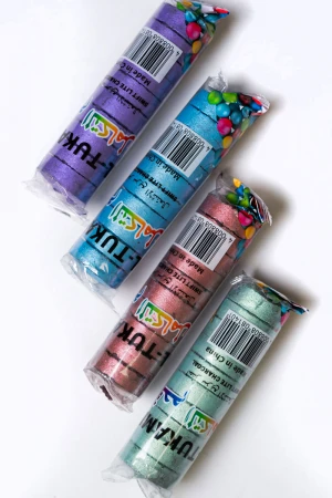 فحم المتكامل سريع الاشتعال بألوان متعددة على شكل دائرة 40 حبة