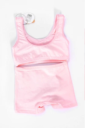 طقم داخلي قطعتين بناتي لون وردي 