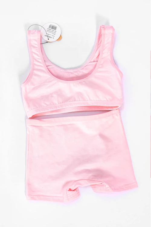 طقم داخلي قطعتين بناتي لون وردي