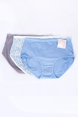 سروال داخلي نسائي متعدد الألوان مجموعة 3 قطع
