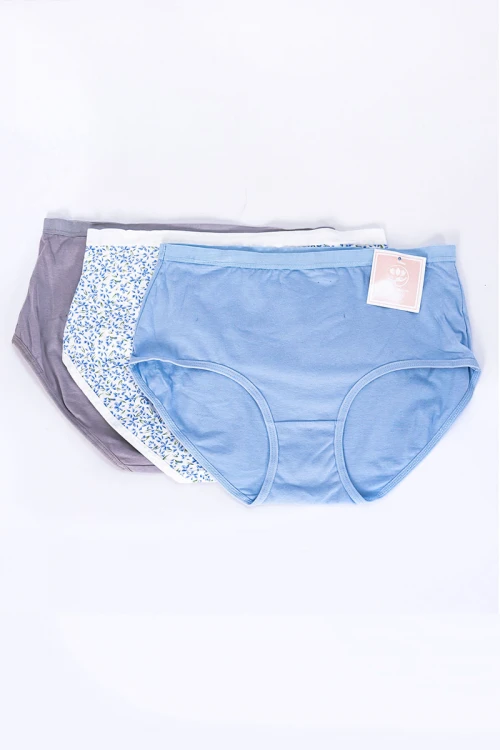 سروال داخلي نسائي متعدد الألوان مجموعة 3 قطع