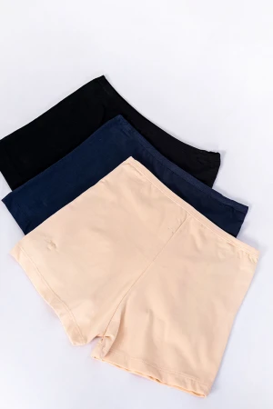 بوكسر داخلي نسائي متعدد الألوان مجموعة 3 قطع