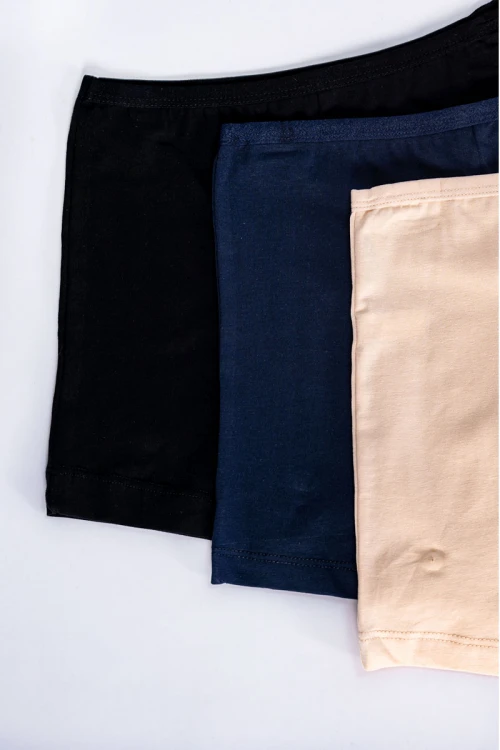 بوكسر داخلي نسائي متعدد الألوان مجموعة 3 قطع