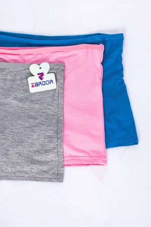 بوكسر داخلي نسائي متعدد الألوان مجموعة 3 قطع