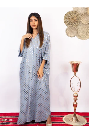 جلابيات يوم التأسيس منقّطه باللون الذهبي