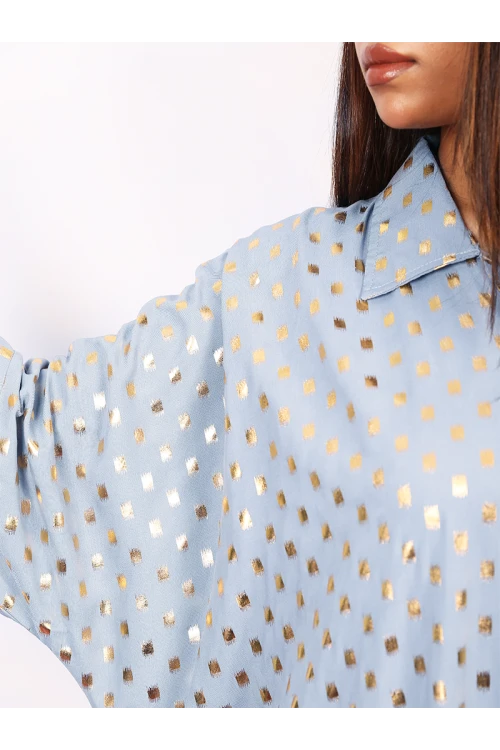 جلابيات يوم التأسيس منقّطه باللون الذهبي