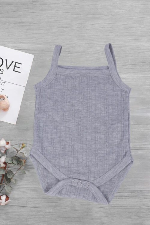 بربتوز مواليد لون رمادي سادة قطعة واحدة