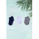 3 قطع جوارب الوان متعددة
