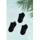 3 قطع جوارب لون اسود سادة