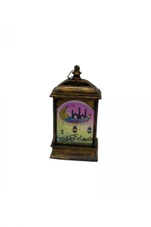 فانوس رمضان حجم صغير مكتوب عليها رمضان كريم ورسومات مختلفة