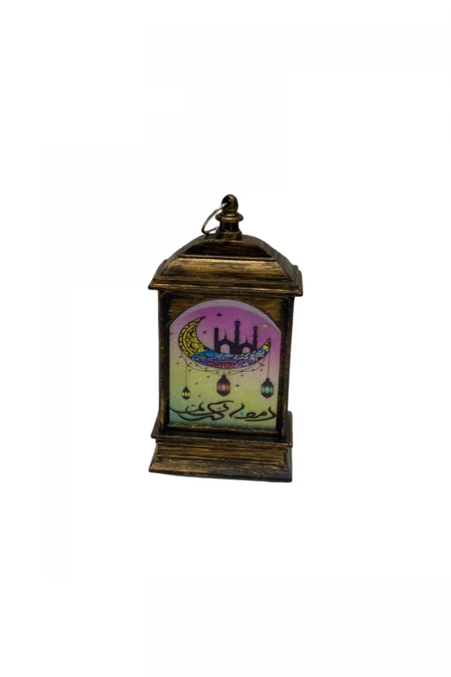 فانوس رمضان حجم صغير مكتوب عليها رمضان كريم ورسومات مختلفة